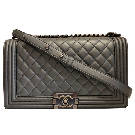 chanel boy bag grey|chanel boy bag second hand.